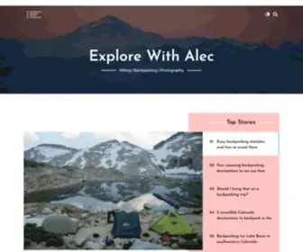 Explorewithalec.com(Explore With Alec) Screenshot