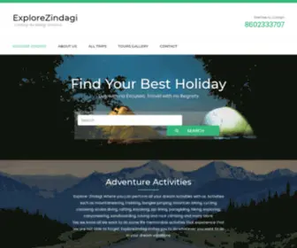 Explorezindagi.com(Zindagi Na Milegi Dobara) Screenshot