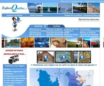 Explorezlequebec.com(Accueil) Screenshot