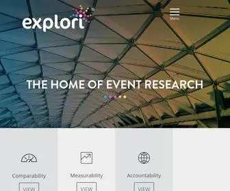 Explori.com(The home of event insights) Screenshot
