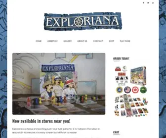 Explorianagame.com(The Board Game of Exploration and Discovery) Screenshot