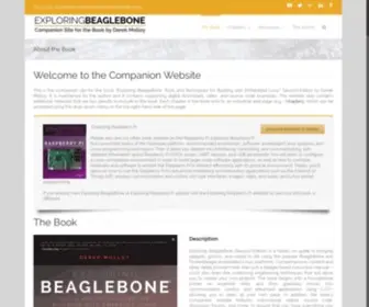 Exploringbeaglebone.com(Companion Site for the Book by Derek Molloy) Screenshot