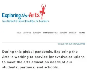 Exploringthearts.org(Exploring the Arts) Screenshot