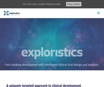 Exploristics.com(Intelligent clinical trial design) Screenshot