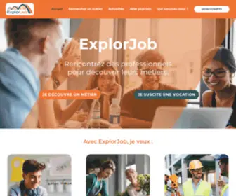 Explorjob.com(Découvrez le métier qui vous correspond) Screenshot