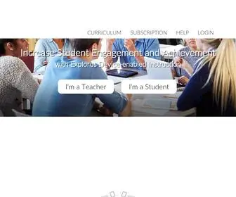 Exploros.com(Exploros is the classroom platform) Screenshot