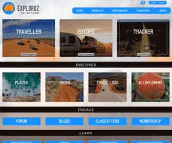 Exploroz.com(Camping & Caravanning Australia) Screenshot