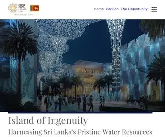 Expo2020Srilanka.lk(Visit Sri Lanka Pavillion at Expo 2020 Dubai) Screenshot