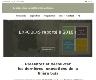 Expobois.fr(EXPOBOIS, le salon des process de transformation et des usages du bois) Screenshot