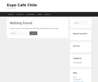 Expocafechile.cl(Expocafé Chile) Screenshot