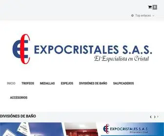 Expocristales.com(Encuentra excelentes articulos elaborados en Vidrio) Screenshot