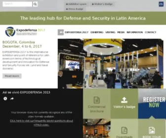 Expodefensa.com.co(ExpodefensaThe leading hub for Defense and Security in Latin America) Screenshot