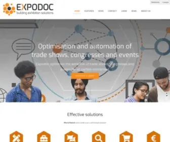 Expodoc.com(Optimisation and automation of trade shows) Screenshot