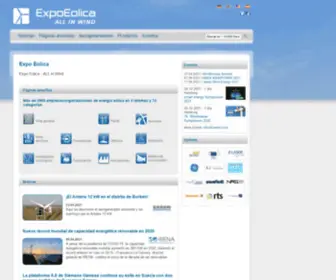 Expoeolica.net(Wind Energy and Wind Power Industry Portal) Screenshot