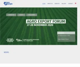 Expogeorgia.ge(International Exhibitions and Events) Screenshot
