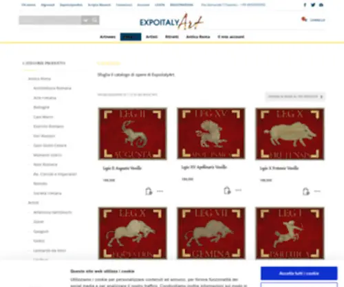 Expoitalyart.it(Expoitalyart Notizie nuovi artisti e vendita arte online) Screenshot
