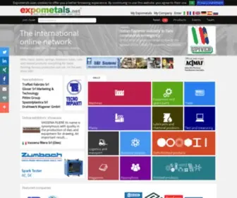 Expometals.net(International network about metalworking) Screenshot