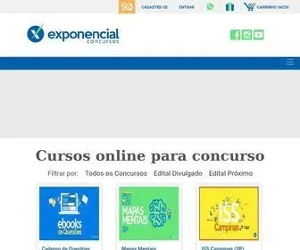 Exponencialconcursos.com.br(Cursos online para Concursos) Screenshot
