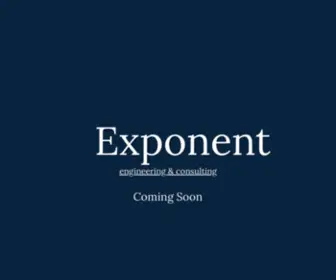 Exponent-EC.com(Exponent engineering & consulting) Screenshot