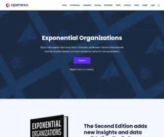 Exponentialorgs.com(Exponential Organizations) Screenshot