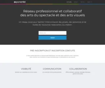 Exponentiel.org(Réseau professionnel et collaboratif des artistes) Screenshot