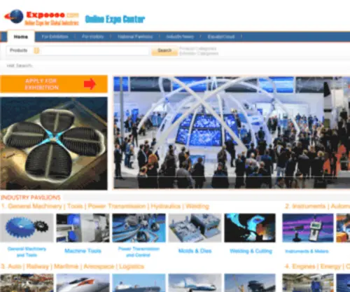Expoooo.com(Online Expo for Global Industries) Screenshot
