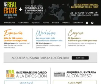 Exporealestate.com.ar(EXPO REAL ESTATE ARGENTINA) Screenshot