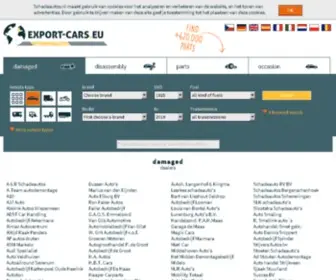 Export-Cars.eu(Schade-auto's, demontage-auto's, auto-onderdelen & occasions) Screenshot