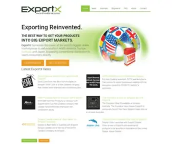 Export-X.com(ExportX is a software technology company) Screenshot