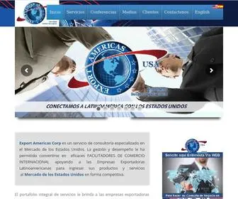 Exportamericascorp.com(Consultores Mercadeo USA) Screenshot