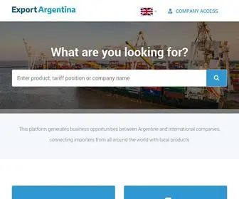 Exportargentina.org.ar(Base de datos de exportadores) Screenshot