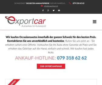 Exportcar.ch(Autoankauf und Autoexport) Screenshot