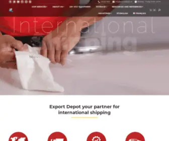 Exportdepot.ca(Export Depot) Screenshot
