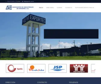 Exportec.com.mx(Grupo de unidad industrial y de ayuda mutua en Toluca) Screenshot