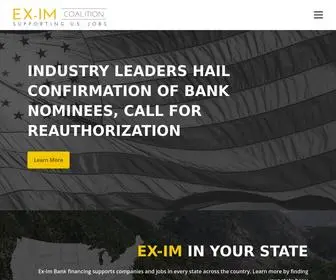 Exportersforexim.org(Take Action) Screenshot