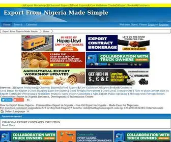 Exportfromnigeria.info(COMMODITIES EXPORT IN NIGERIA) Screenshot