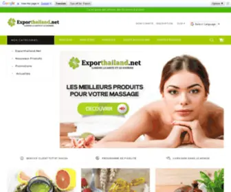 Exporthailand.net(Produit naturel et bio : Gardez la santé et le sourire) Screenshot