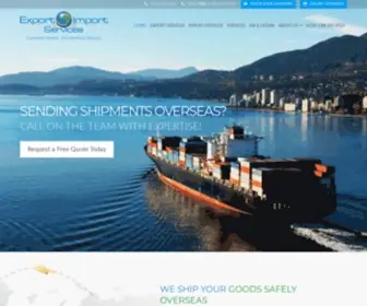 Exportimportservices.com(Export Import Services Inc) Screenshot