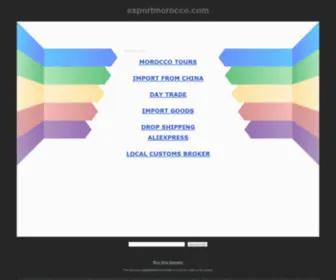 Exportmorocco.com(Morocco) Screenshot