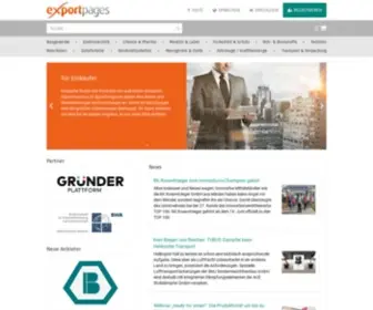 Exportpages.de(B2B-Plattform Exportpages) Screenshot