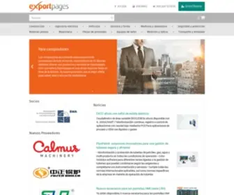 Exportpages.es(Plataforma B2B Exportpages) Screenshot