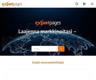 Exportpages.fi(B2B-alusta Exportpages) Screenshot