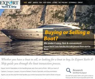 Exportys.com(Export Yacht Sales) Screenshot