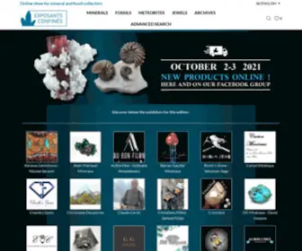 Exposantsconfines.com(SALON MINERAUX ET FOSSILES EN LIGNE) Screenshot