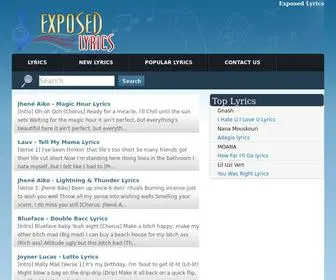 Exposedlyrics.com(Exposed Lyrics) Screenshot