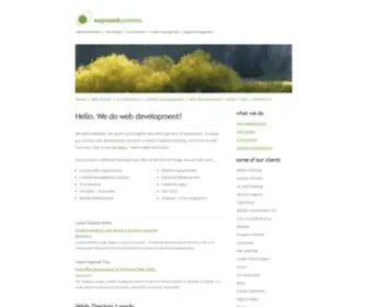 Exposedsystems.com(Web Development Leeds) Screenshot