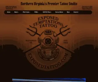 Exposedtattoo.com(Exposed Temptations Tattoo Manassas) Screenshot