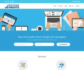 Exposeprofits.com(Digital Agency) Screenshot