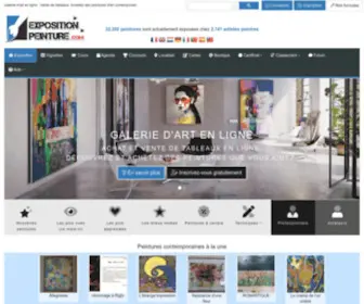 Expositionpeinture.com(Galerie d'art en ligne) Screenshot