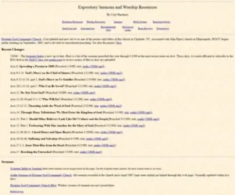 Expository.org(Expository Sermons and Worship Resources) Screenshot